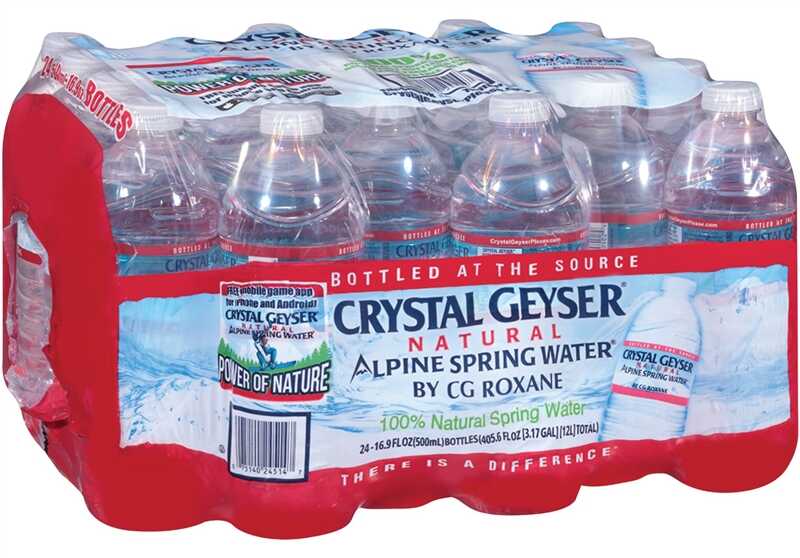 case of crystal geyser alpine spring water